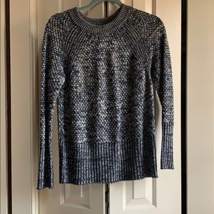 Blue knit sweater